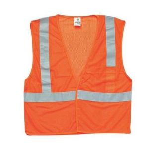 ML KISHIGO High Visibility Vest, Class 2,4XL, Orange 1084 4X