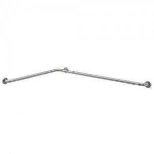 Bobrick B 5897.99 Grab Bar, 1 1/4" 18 Gauge Stainless Steel Two Wall Peened w/Concealed Mounting & Snap Flange   42" x 54" L