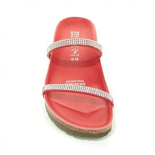 Italian Shoemakers "Amena" Studded Slide Sandal with Contoured Footbed   8062167
