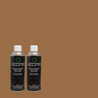 Hedrix 11 oz. Match of 835 Saddleback Semi Gloss Custom Spray Paint (2 Pack) SG02 835