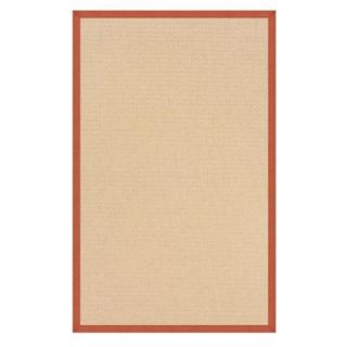 Linon Home Decor Athena Natural and Burnt Orange 9 ft. 10 in. x 13 ft. Area Rug RUG AT011013