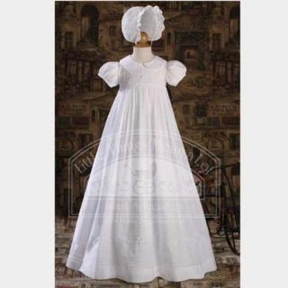Baby Girls White Handmade Christening Dress Outfit 6M