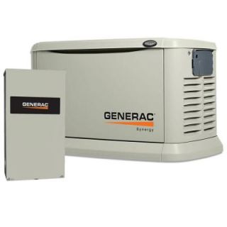 Generac 20,000 Watt Variable Speed Air Cooled Standby Liquid Propane or Natural Gas Generator 6055