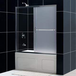 DreamLine Infinity Plus 56 60 inch Tub Door Frosted Glass  