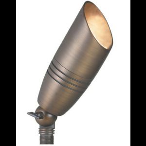 Corona Lighting CL 525B AB 50W Low Voltage Brass Bullet Directional Light w/Easy Turn & Lock Shroud   Antique Bronze, 2 1/2" x 6"