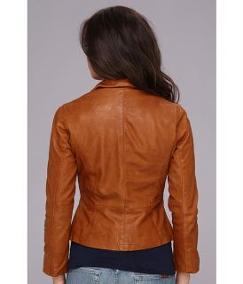 lucky brand belmont leather jacket cognac