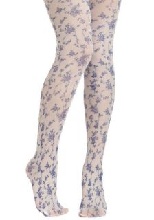 Roses Are Blue Tights  Mod Retro Vintage Tights