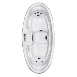 QCA Spas Capri Plug and Play 2 Person 8 Jet Spa with 1 HP Pump in Silver Marble Model 0 SM