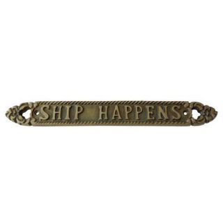 Handcrafted Nautical Decor Ship Happens Sign Wall D cor