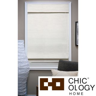 Chicology Nevada Vanilla Fabric Roman Window Shade
