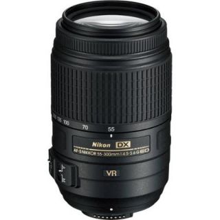 Nikon 55 300mm f/4.5 5.6G VR DX AF S ED Zoom Nikkor Lens   Factory Refurbished includes Full 1 Year Warranty