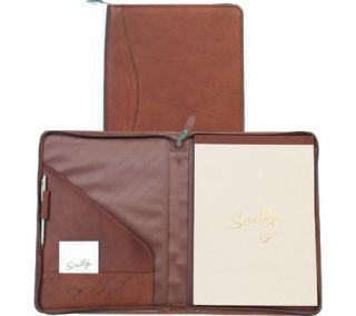 Scully Zip Letter Pad Canyon 5012Z   Brown