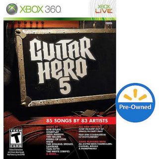 Guitar Hero 5 (Xbox 360)   Pre Owned   Game only
