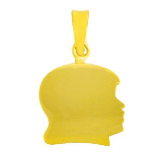 Fremada 14k Yellow Gold Girl Silhouette Pendant   Shopping