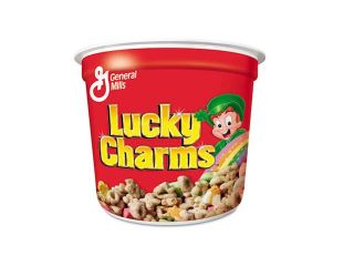 General Mills SN13899 Lucky Charms Cereal, Single Serve 1.73 oz Cup, 6/Pack