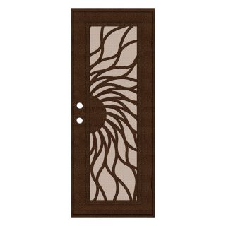 TITAN Sunfire Powder Coat Copperclad Aluminum Surface Mount Single Security Door (Common 30 in x 80 in; Actual 32.5 in x 81.563 in)