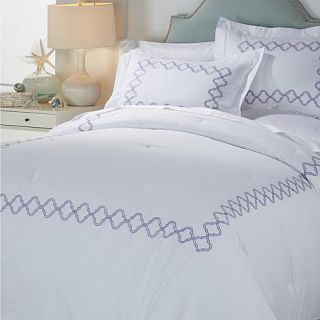 India Hicks Embroidered 3 piece Cotton Comforter Set   7756691