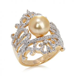 Rarities Fine Jewelry with Carol Brodie Cultured Golden South Sea Pearl and Wh   7765201