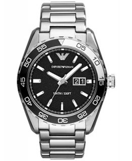 Emporio Armani Mens Stainless Steel Bracelet Watch 46mm AR6047