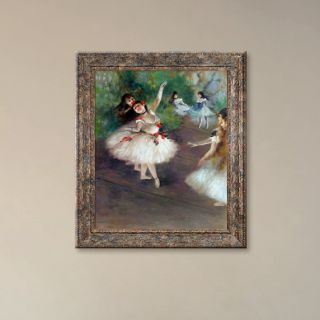 La Pastiche Dancers, 1878 by Edgar Degas Framed Painting on Canvas