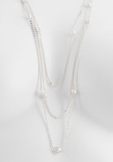 Women's Sterling Silver & Freshwater Pearl Layer Necklace