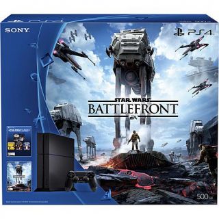 Sony PlayStation 4 PS4 500GB Console with "Star Wars Battlefront" and 4 "Star    8027334
