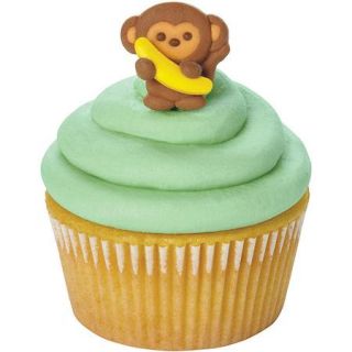 Wilton Icing Decorations, Monkey with Bananas 12 ct. 710 6671