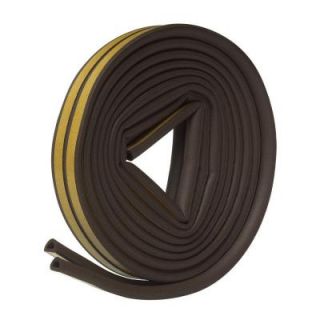 Frost King E/O 5/16 in. x 1/4 in. x 17 ft. Brown EPDM Cellular Rubber Weather Strip Tape V25BA