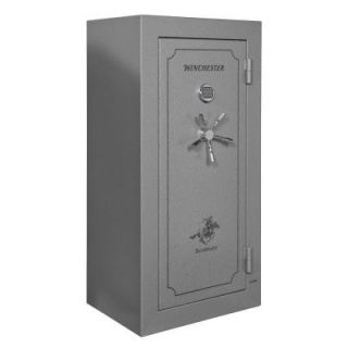 Winchester Safes Silverado 24 Gun Electronic Lock UL Listed 59 in.Hx30 in. Wx24 in. DGun Safe with 1.5 in. Locking Bolts DISCONTINUED SIL 22 GRANITE E