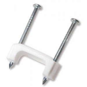 Gardner Bender PS 250N Cable Staples, Plastic Saddle for Securing Non Metallic Cables   1/2" (Bag of 250)