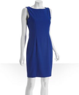 Calvin Klein Atlantis Blue Sleeveless Zipper Shift Dress (319557102)