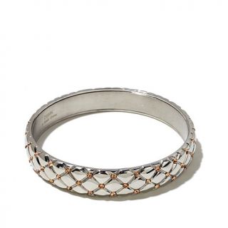 Emma Skye Jewelry Designs Champagne Crystal Stainless Steel Bangle Bracelet   7753515