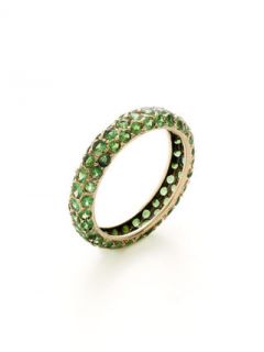 Round Cut Tsavorite Band Ring by Giovane