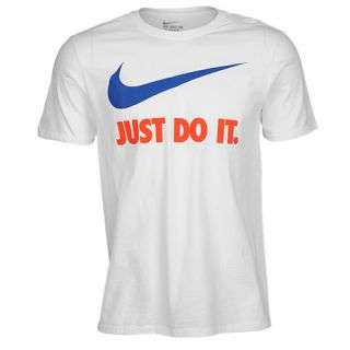 Nike JDI Swoosh T Shirt   Mens   Casual   Clothing   White/Team Royal