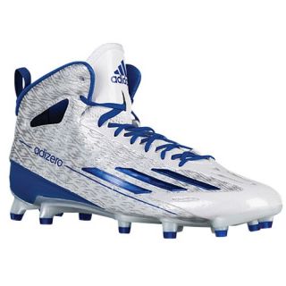adidas adiZero 5 Star 4.0 Mid   Mens   Football   Shoes   White/Collegiate Royal/Platinum