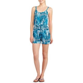 Concepts Women's Printed Knit Henley Romper