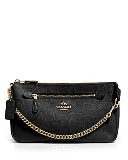 COACH Nolita Wristlet 24 in Polished Pebble Leather