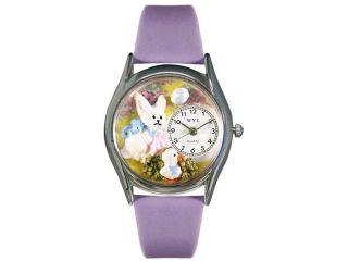 Easter Bunny Yellow Leather And Silvertone Watch #S1220008