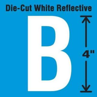 STRANCO INC DWR 4 B 5 Die Cut Reflective Letter Label
