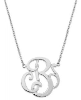 Giani Bernini Sterling Silver Necklace, B Initial Pendant Necklace