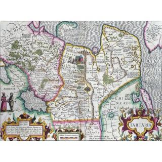 Trademark Art Mercator's Atlas 'Map of Tartaria, 1595' Canvas Art