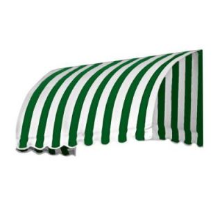 AWNTECH 5 ft. Savannah Window/Entry Awning (44 in. H x 36 in. D) in Forest/White Stripe CS33 5FW