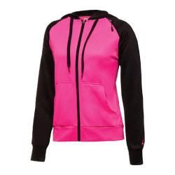 Womens Fila Noki Full Zip Hoody Knockout Pink/Black   16996009