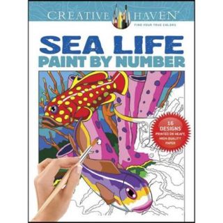 Dover Sea Life Paint by Number Coloring Book