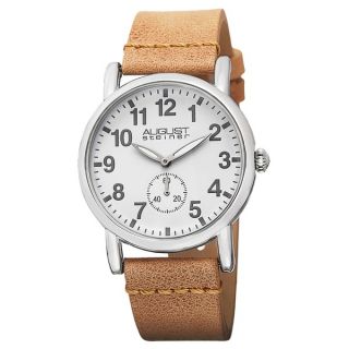 August Steiner Womens Swiss Quartz Genuine Leather Strap Watch