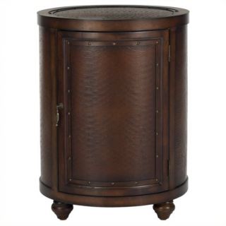 Safavieh Felix Birch Wood Side Table in Dark Brown   AMH4098A