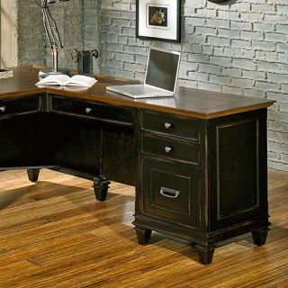 kathy ireland Home by Martin Furniture Hartford 3 Piece L Shaped Desk
