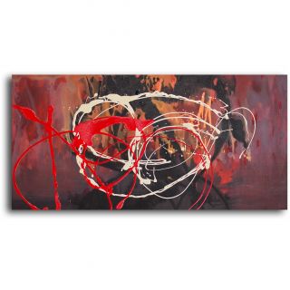 My Art Outlet Bonfire Original Painting on Wrapped Canvas