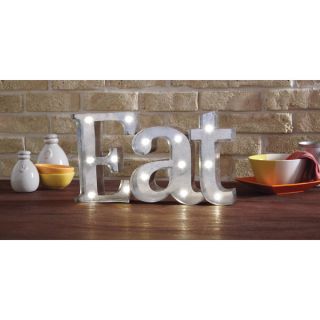 Apothecary & Company 9 inch Metal LED EAT Marquee Sign   17665143