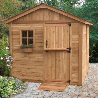 Outdoor Living Today 8.167 ft x 7.75 ft Saltbox Cedar Storage Shed